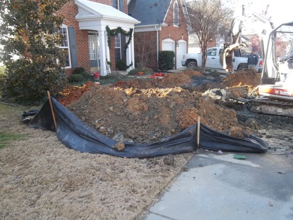 Installation process for geothermal system