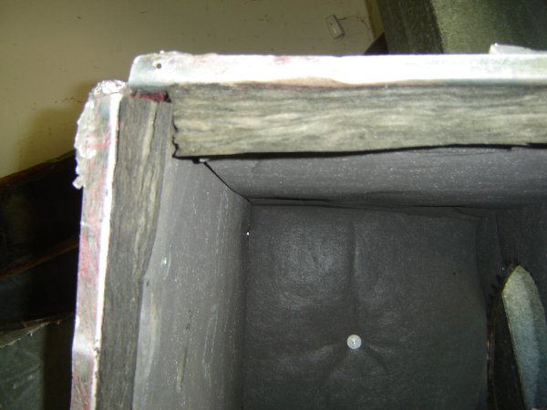 typical internally lined air duct